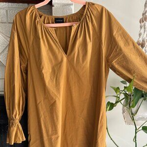 CLOSE OUT SALE (Target) 100% Cotton Mustard Color Maxi Dress - Size Medium